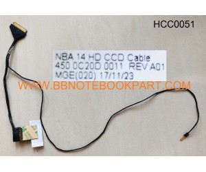 HP Compaq LCD Cable สายแพรจอ  HP 14-BA 14M-BA  (30 Pin)     450.0C20D.0011 